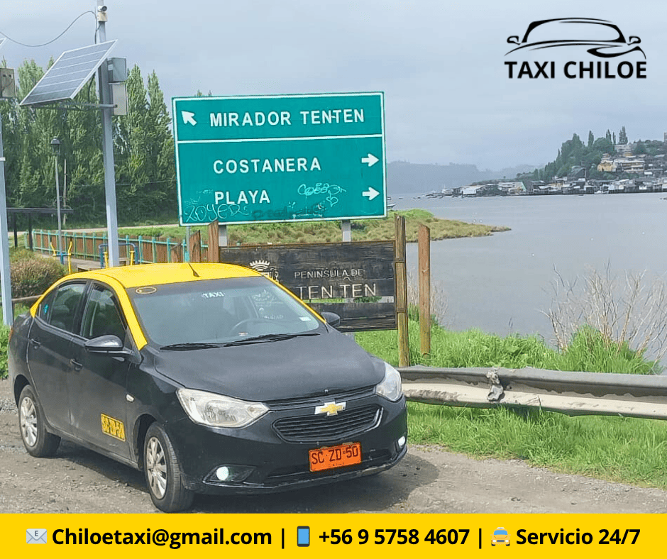 Taxi en Castro con recorrido a Ten Ten, Chiloé